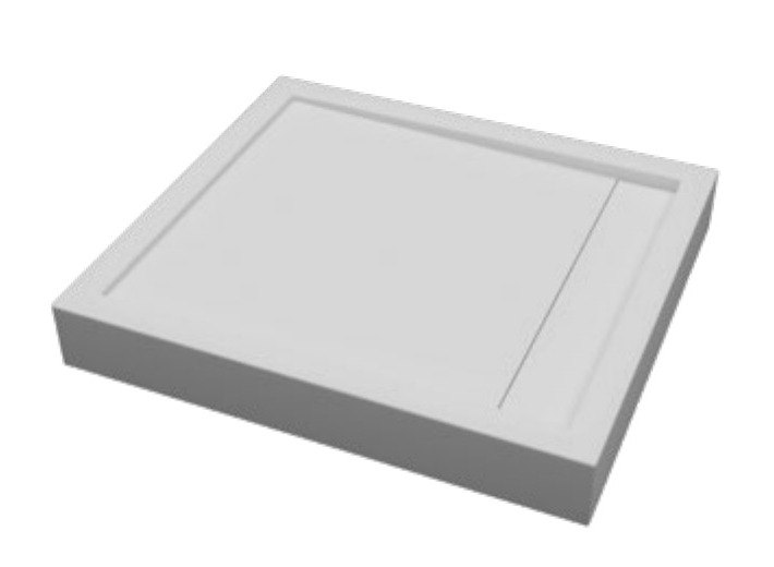 Receveur extra-plat à évacuation cachée, rectangulaire 90x80 à 170x90 cm