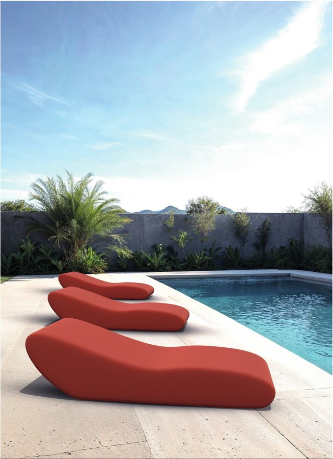 Bain de soleil Aura, mousse et tissu outdoor